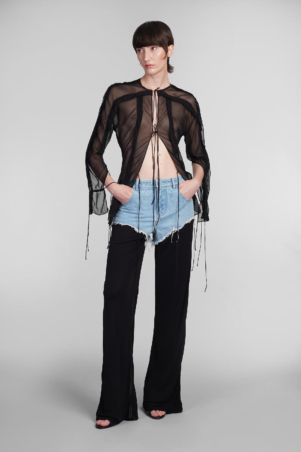 Deliberti Christopher Esber Jeans in cotone blu cod. 402372 - Deliberti The Luxury Shopping Black Friday