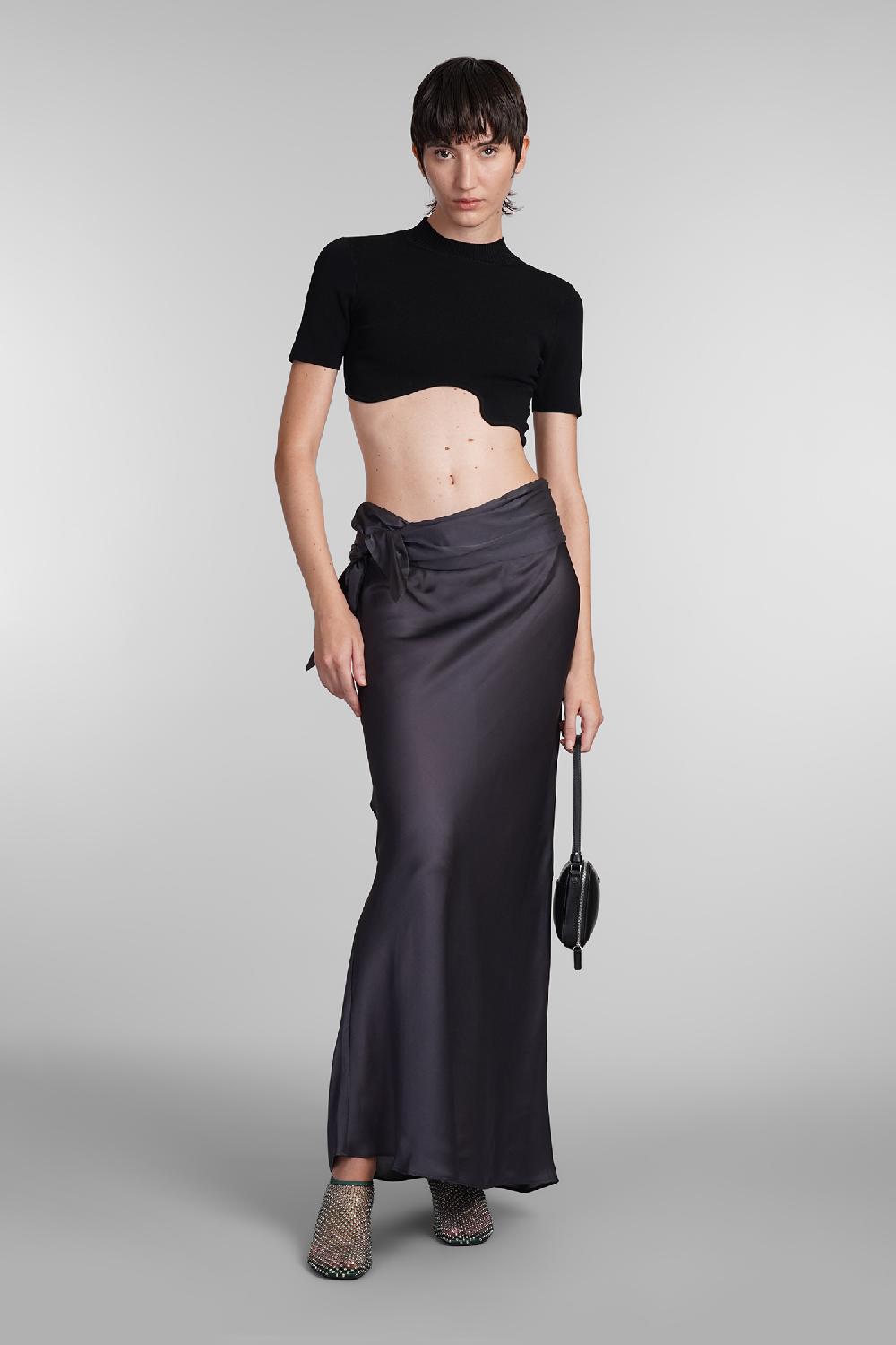 Deliberti Christopher Esber Topwear in viscosa nera cod. 402375 - Deliberti The Luxury Shopping Offerta Pasqua