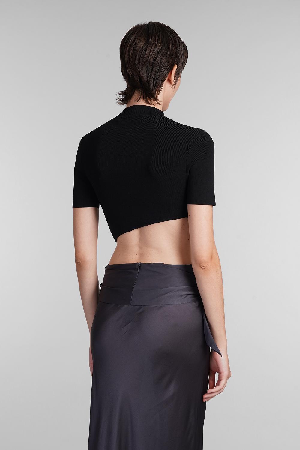 Deliberti Christopher Esber Topwear in viscosa nera cod. 402375 - Deliberti The Luxury Shopping Offerta Pasqua