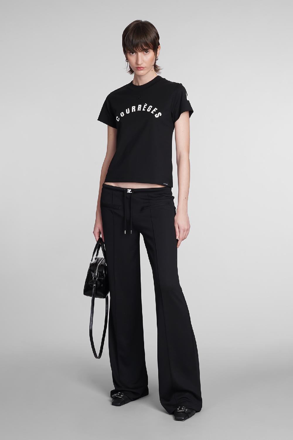 Deliberti Courreges T-shirt in cotone nero cod. 398520 - Deliberti The Luxury Shopping Offerta Giorno del Papà