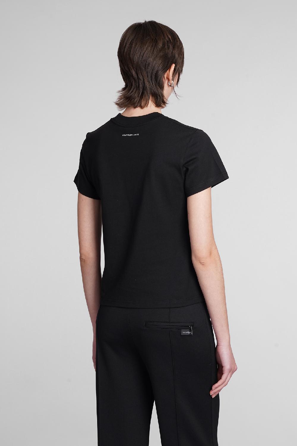Deliberti Courreges T-shirt in cotone nero cod. 398520 - Deliberti The Luxury Shopping Offerta Giorno del Papà