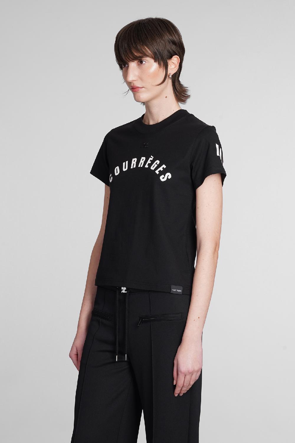 Deliberti Courreges T-shirt in cotone nero cod. 398520 - Deliberti The Luxury Shopping Offerta Giorno del Papà