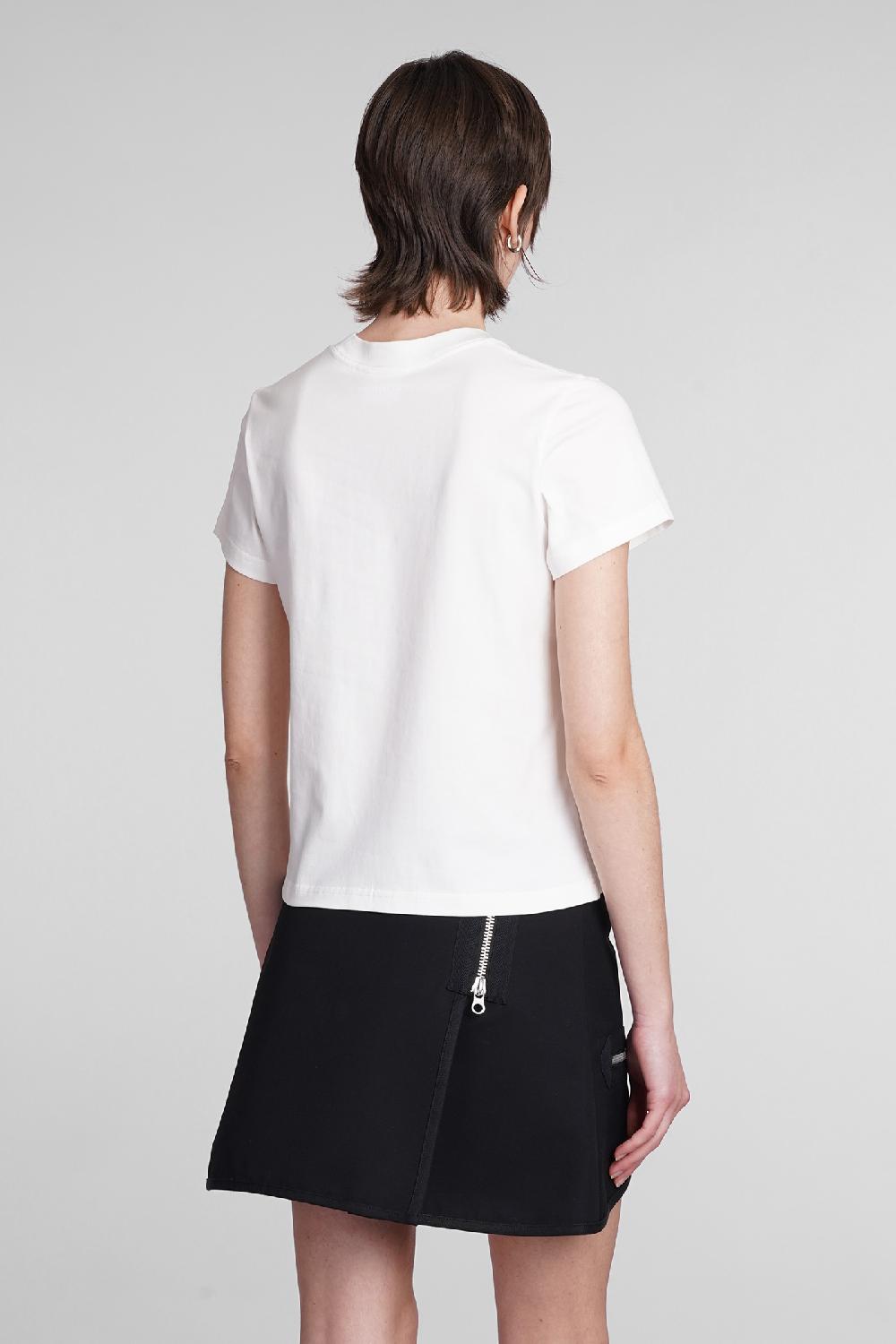 Deliberti Courreges T-shirt in cotone bianco cod. 398519 - Deliberti The Luxury Shopping Offerta San Valentino