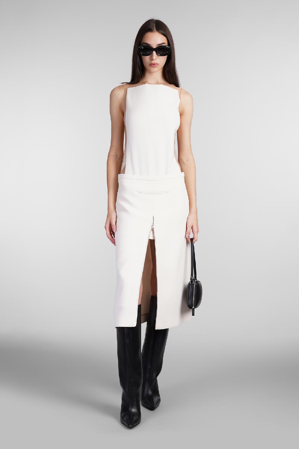 Deliberti Courreges Body in poliestere bianco cod. 409189 - Deliberti The Luxury Shopping Offerta Anniversario