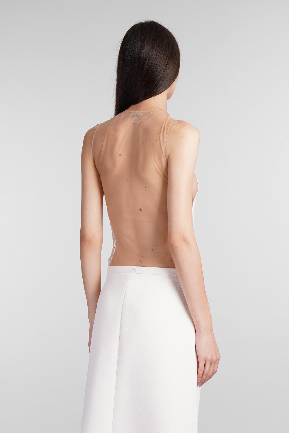 Deliberti Courreges Body in poliestere bianco cod. 409189 - Deliberti The Luxury Shopping Offerta Anniversario