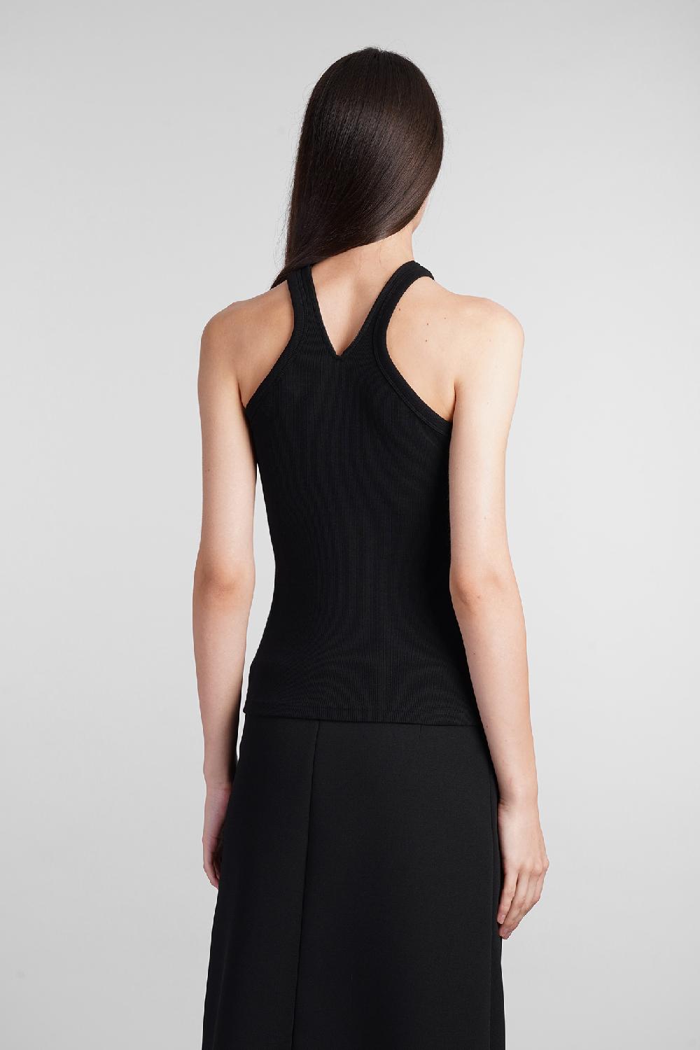 Deliberti Courreges Topwear in cotone nero cod. 408566 - Deliberti The Luxury Shopping Smaltimento dello stoccaggio