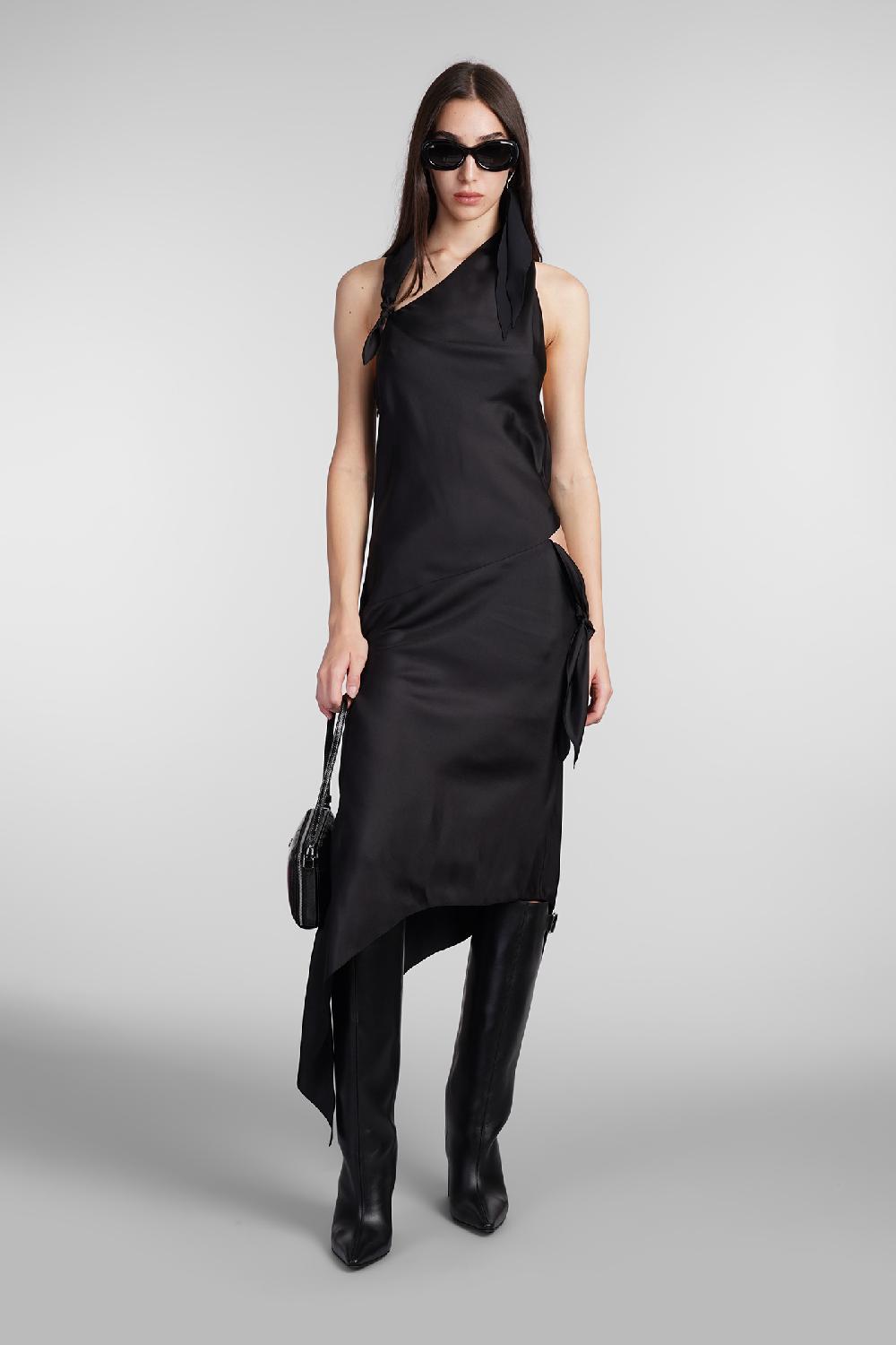 Deliberti Courreges Abito in seta nera cod. 409346 - Deliberti The Luxury Shopping Vendita calda
