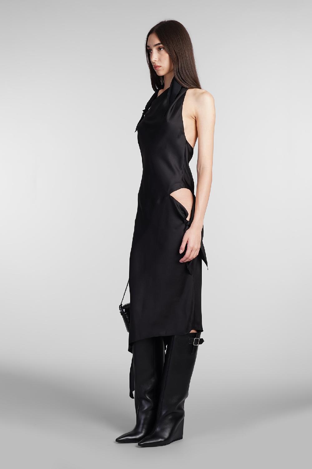 Deliberti Courreges Abito in seta nera cod. 409346 - Deliberti The Luxury Shopping Vendita calda