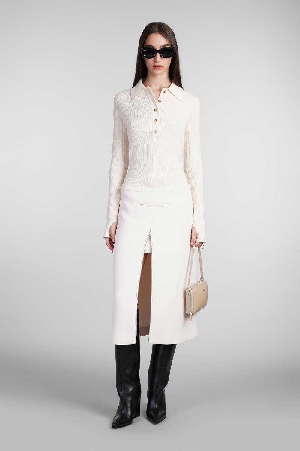 Deliberti Courreges Polo in cotone beige cod. 408569 - Deliberti The Luxury Shopping Offerta migliore
