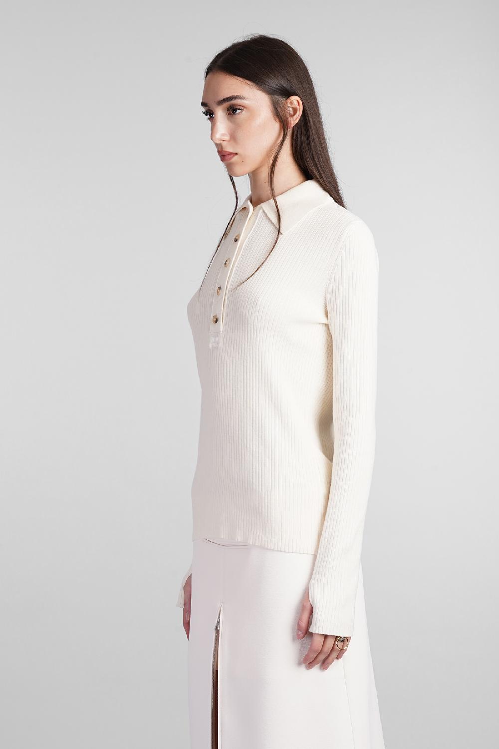Deliberti Courreges Polo in cotone beige cod. 408569 - Deliberti The Luxury Shopping Offerta migliore