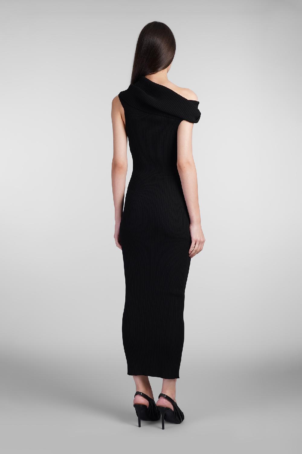 Deliberti Courreges Abito in viscosa nera cod. 408570 - Deliberti The Luxury Shopping Latest fashion