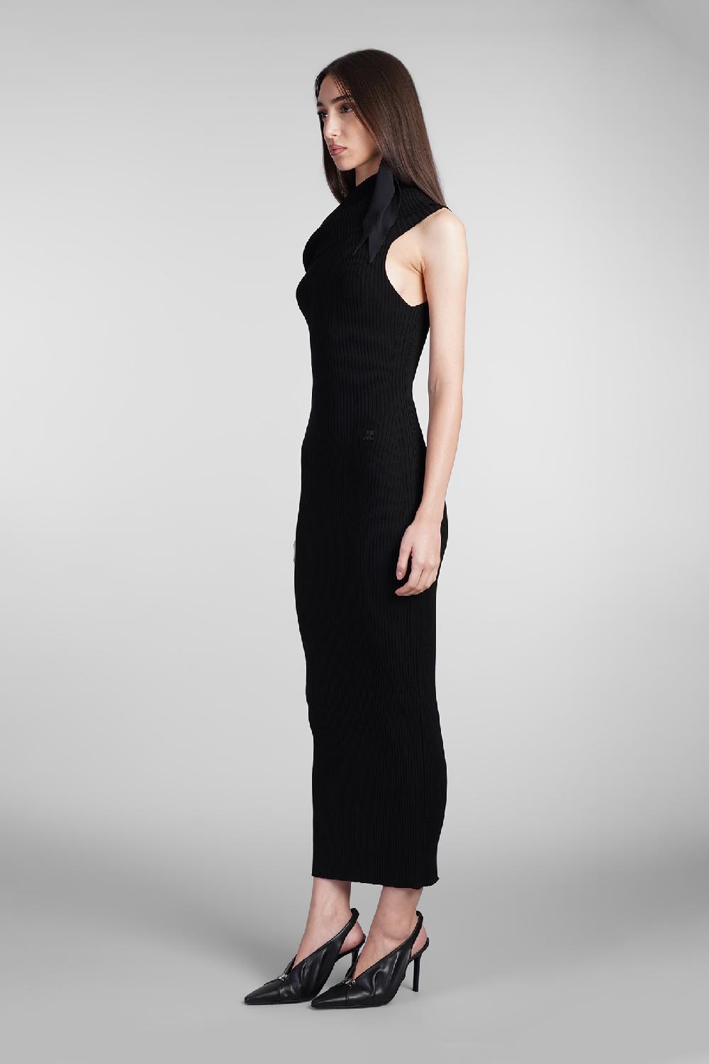 Deliberti Courreges Abito in viscosa nera cod. 408570 - Deliberti The Luxury Shopping Latest fashion