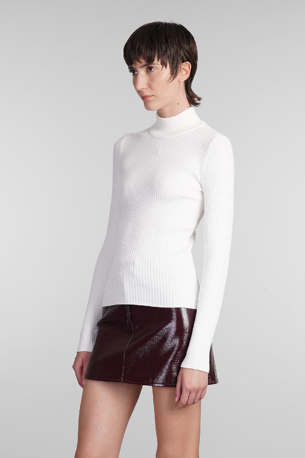 Deliberti Courreges Maglia in viscosa bianca cod. 408092 - Deliberti The Luxury Shopping Offerta temporanea