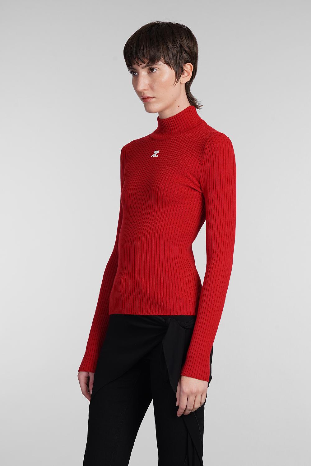 Deliberti Courreges Maglia in viscosa rossa cod. 408093 - Deliberti The Luxury Shopping Offerte esclusive