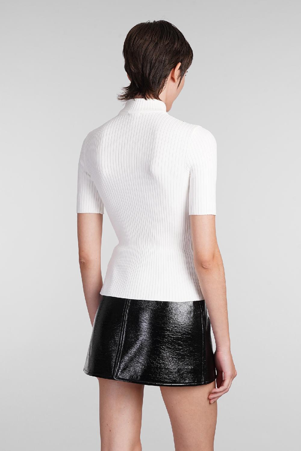 Deliberti Courreges Maglia in viscosa bianca cod. 408095 - Deliberti The Luxury Shopping Grandi sconti