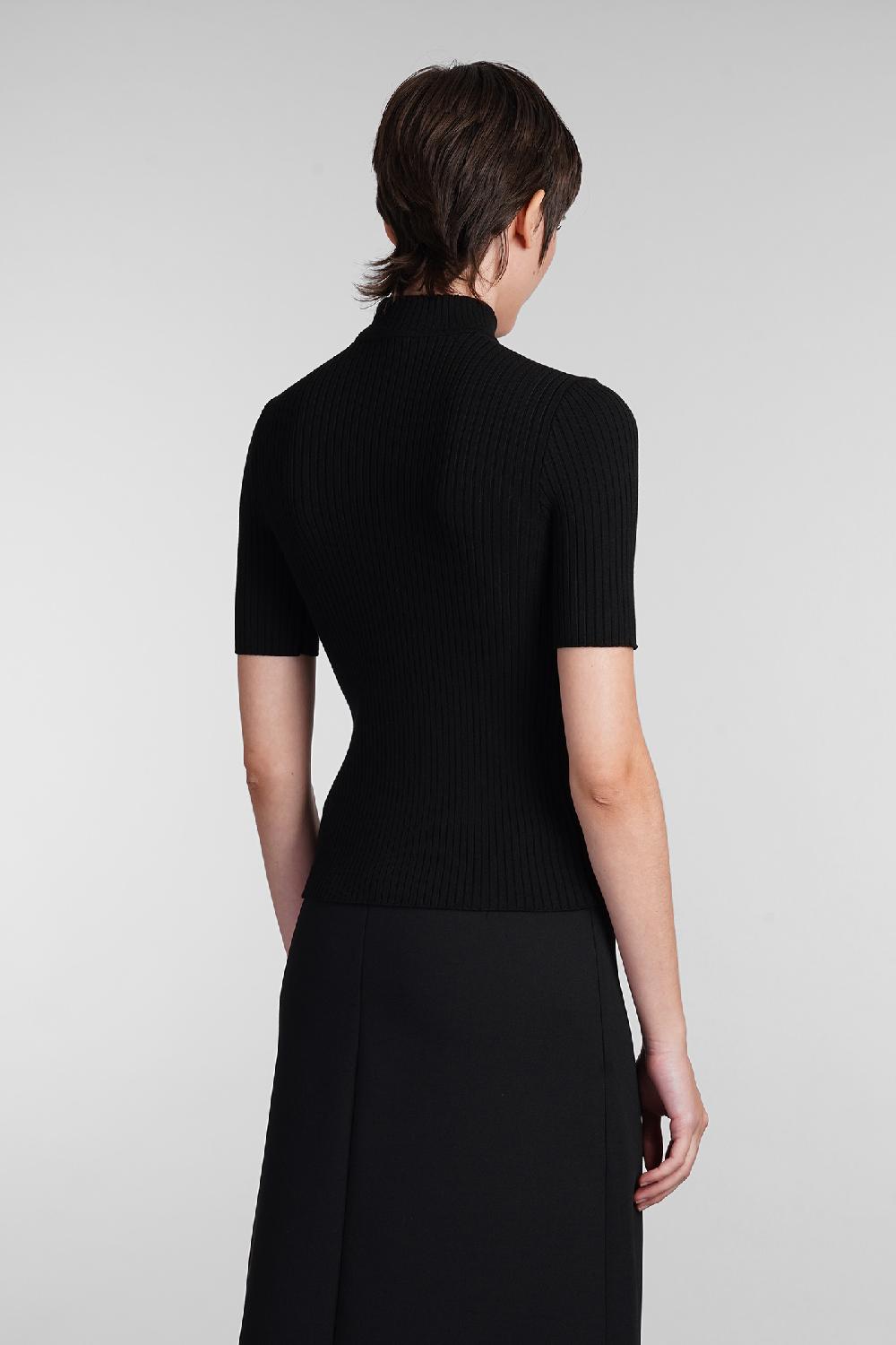 Deliberti Courreges Maglia in viscosa nera cod. 408097 - Deliberti The Luxury Shopping Bestseller