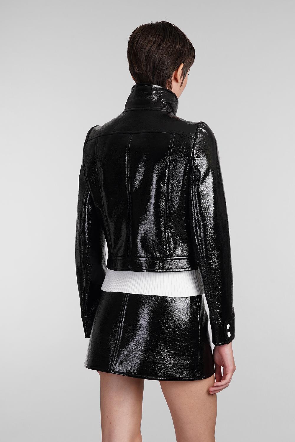 Deliberti Courreges Giacca casual in poliuretano nero cod. 408098 - Deliberti The Luxury Shopping Offerte stagionali