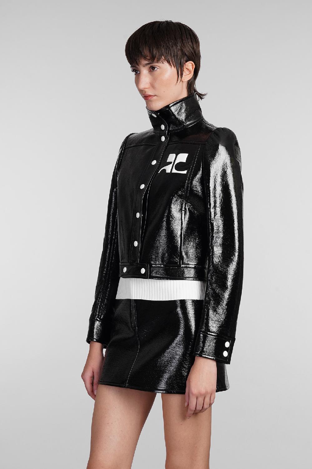 Deliberti Courreges Giacca casual in poliuretano nero cod. 408098 - Deliberti The Luxury Shopping Offerte stagionali