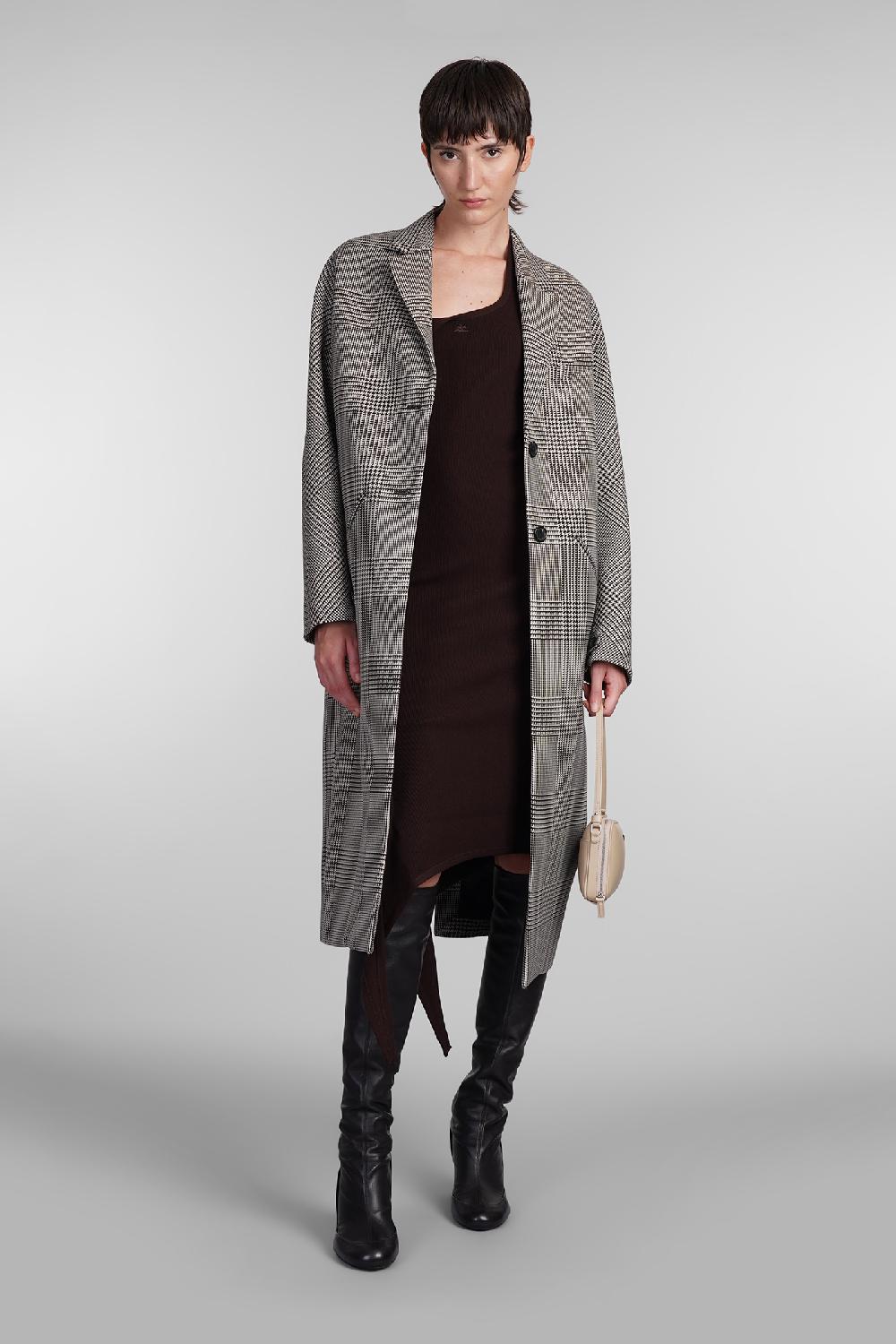 Deliberti Courreges Abito in viscosa marrone cod. 408103 - Deliberti The Luxury Shopping Sconti VIP