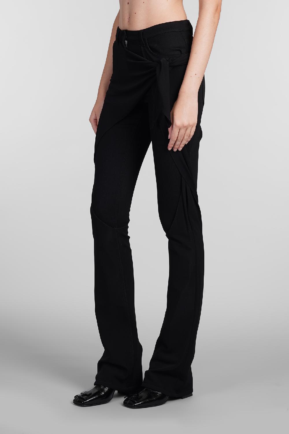 Deliberti Courreges Pantalone in cotone nero cod. 408106 - Deliberti The Luxury Shopping Offerta settimanale