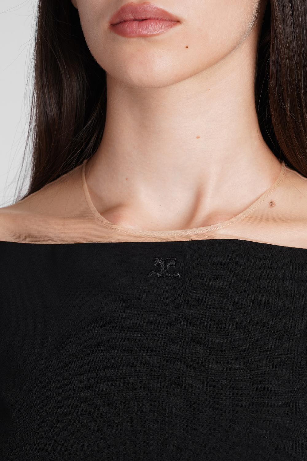 Deliberti Courreges Body in poliestere nero cod. 408554 - Deliberti The Luxury Shopping Promozione temporanea