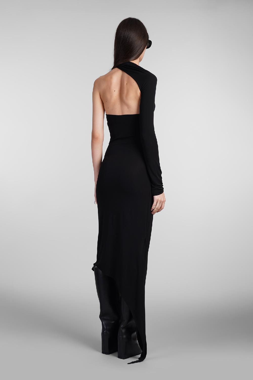 Deliberti Courreges Abito in viscosa nera cod. 408555 - Deliberti The Luxury Shopping Fino al 50% di sconto