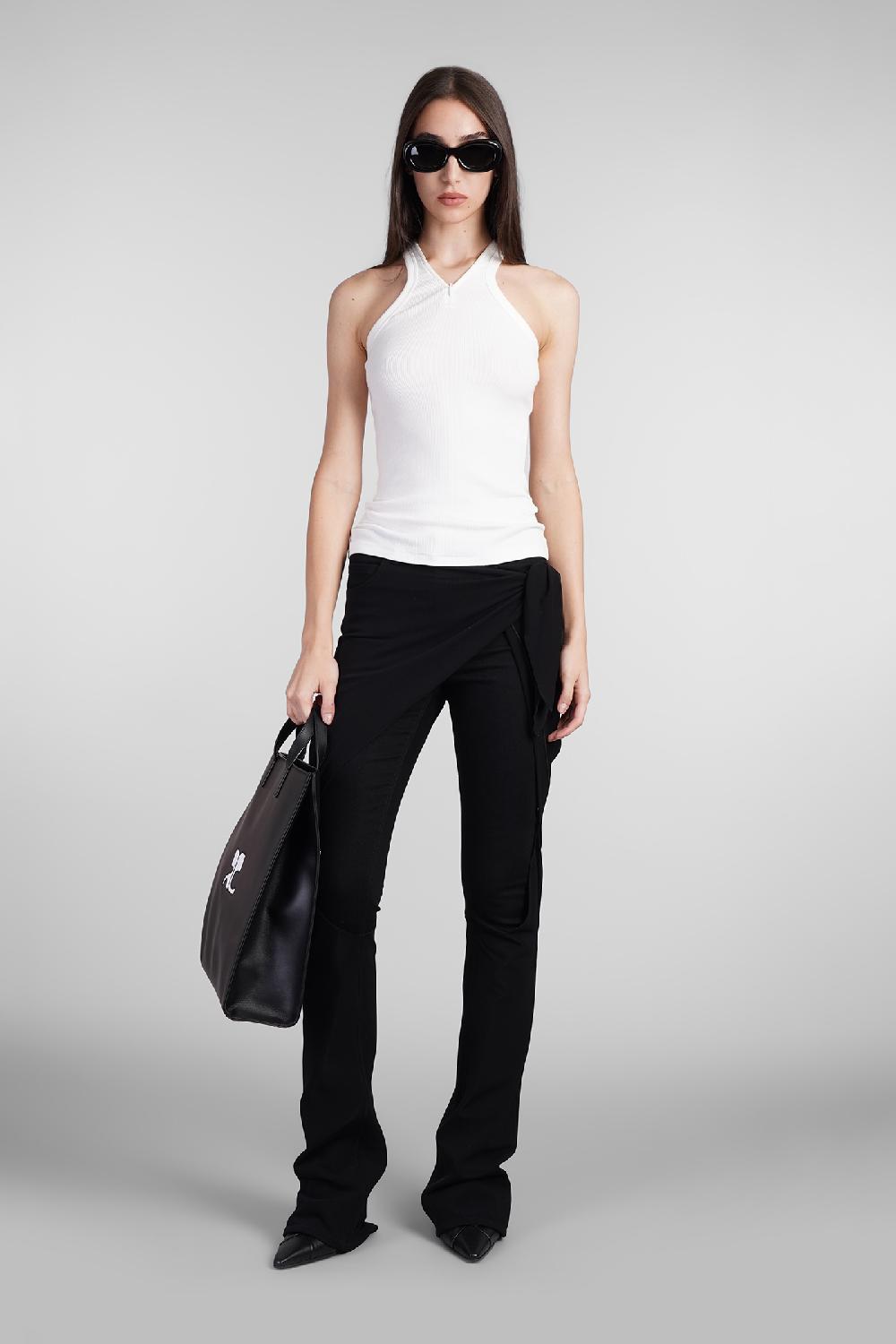 Deliberti Courreges Topwear in cotone bianco cod. 408565 - Deliberti The Luxury Shopping Discount Store per i nuovi prodotti