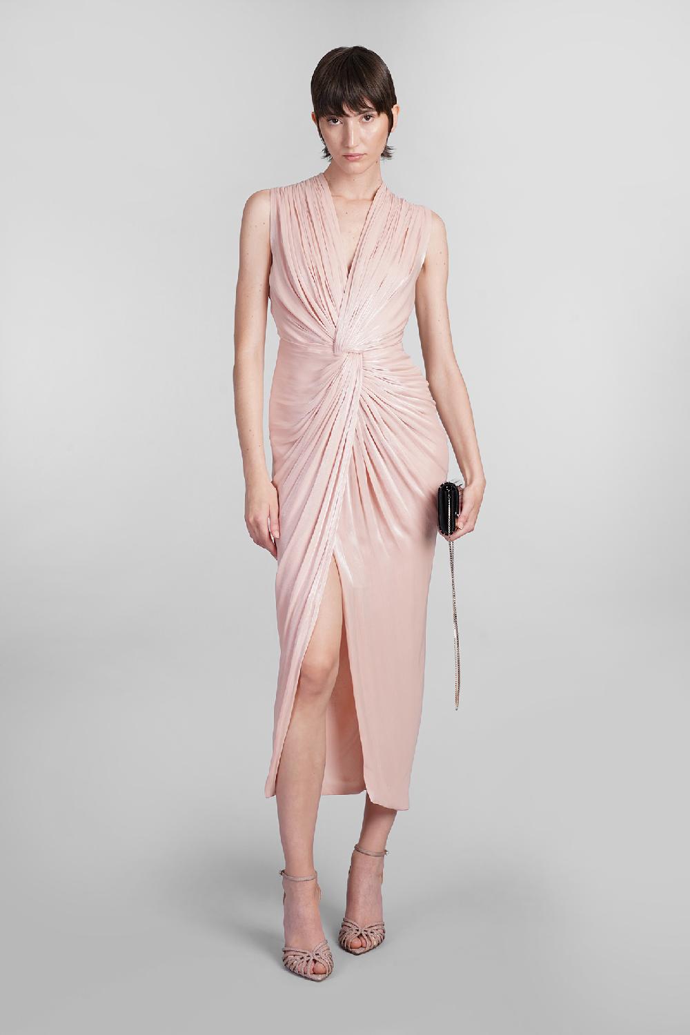 Deliberti Costarellos Abito franca in poliestere rosa cod. 401965 - Deliberti The Luxury Shopping Solo un giorno rimasto