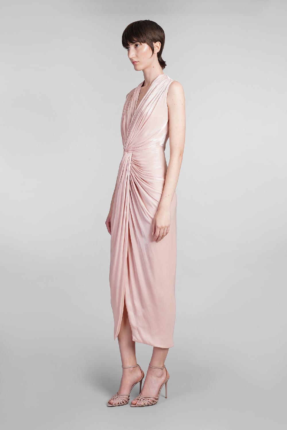 Deliberti Costarellos Abito franca in poliestere rosa cod. 401965 - Deliberti The Luxury Shopping Solo un giorno rimasto