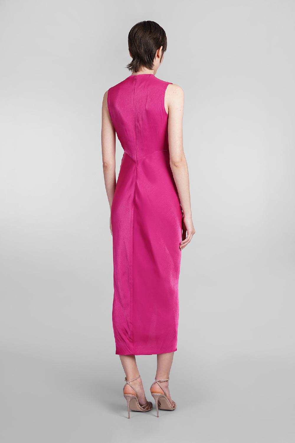 Deliberti Costarellos Abito franca in poliestere fucsia cod. 401966 - Deliberti The Luxury Shopping Super sconto
