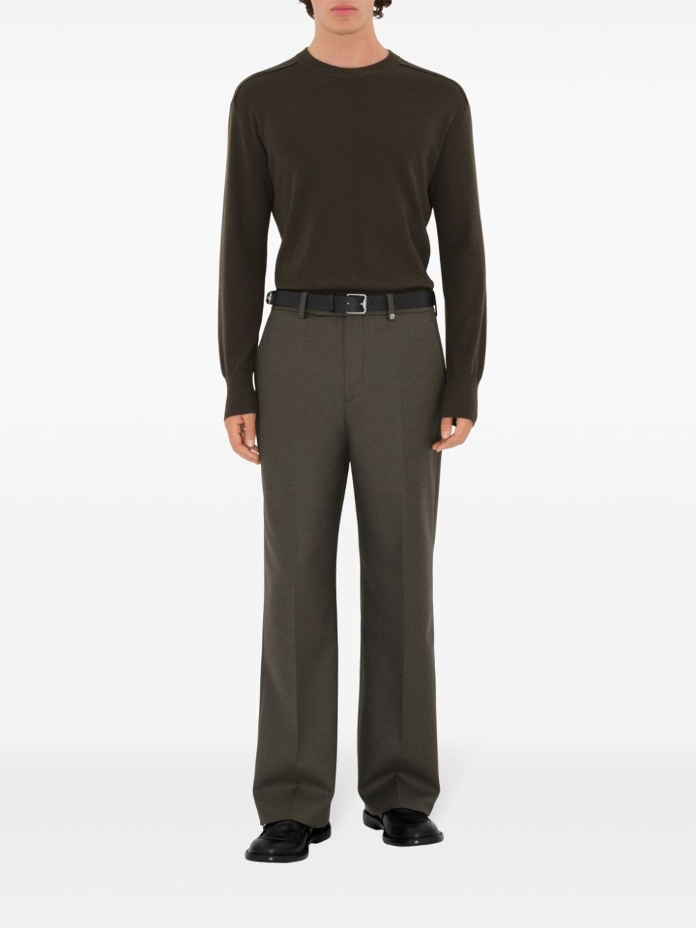 Burberry Wool Tailored Pants Vendita