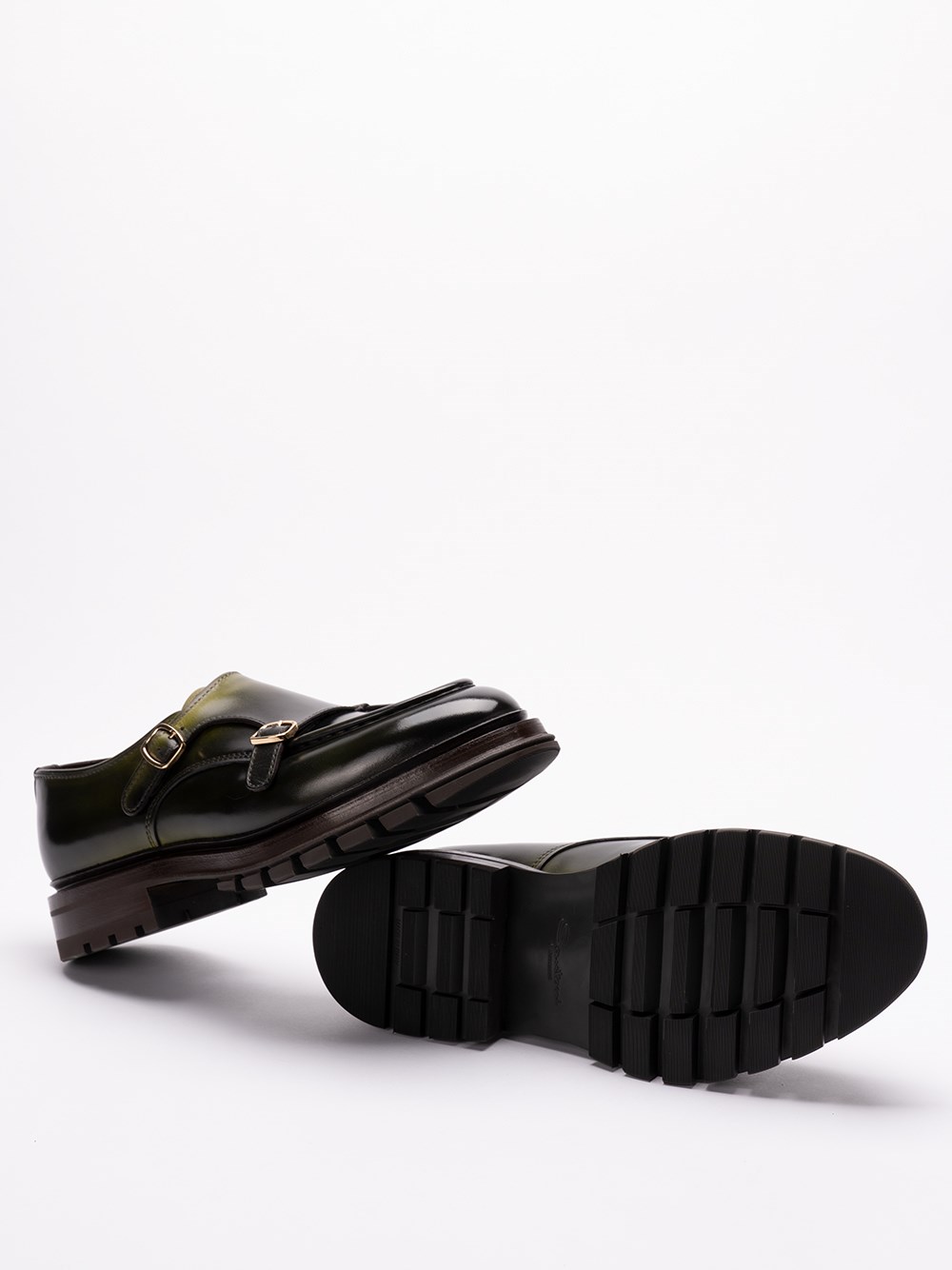 Santoni `Emric` Buckled Loafers Qualità Garantita
