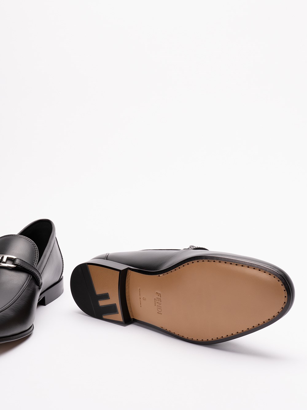 Fendi `O`Lock` Loafers Sconto