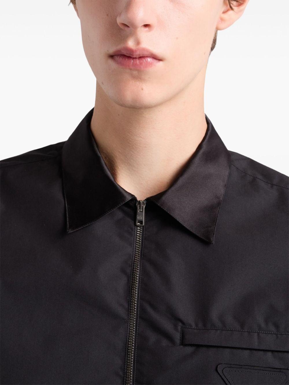 Prada Technical Cotton Shirt In Saldo