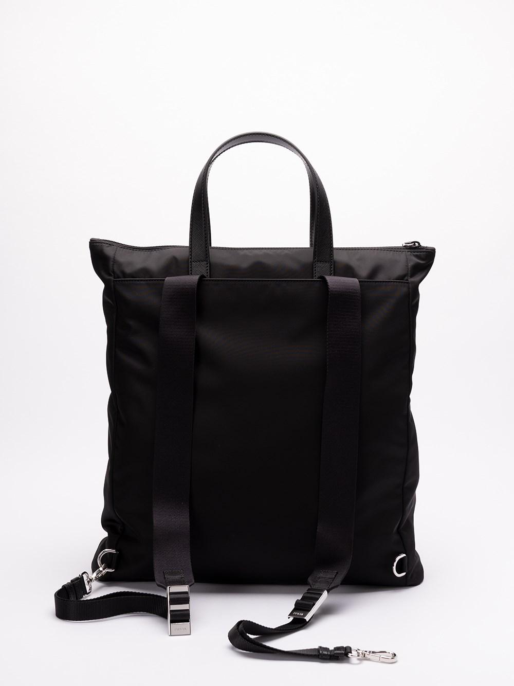 Prada Re-Nylon and Saffiano Leather Tote Bag Economico