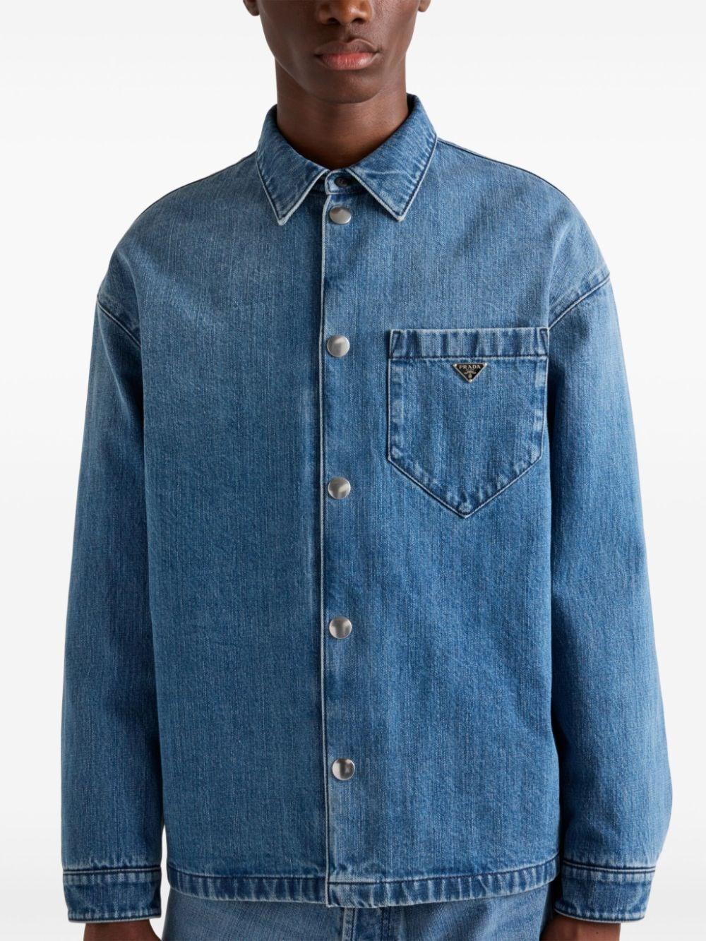 Prada Denim Shirt In Vendita