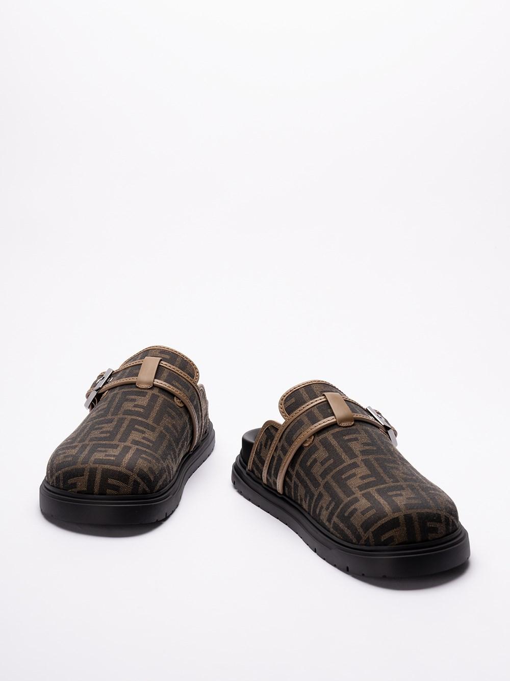Fendi `Jacquard FF` Sabots Vendite Flash