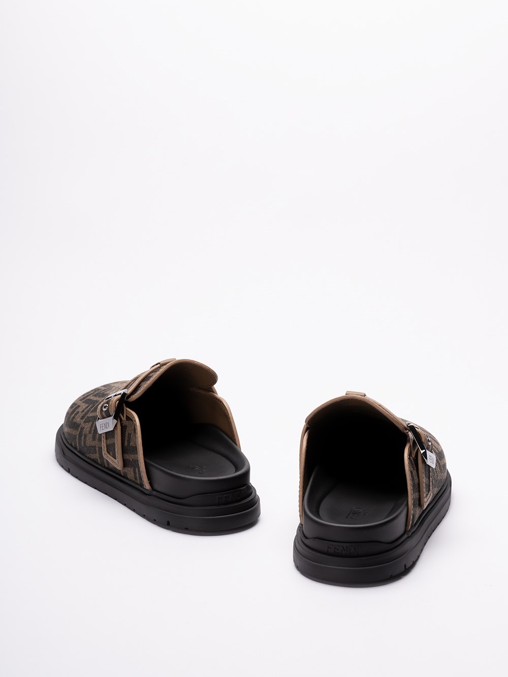 Fendi `Jacquard FF` Sabots Vendite Flash