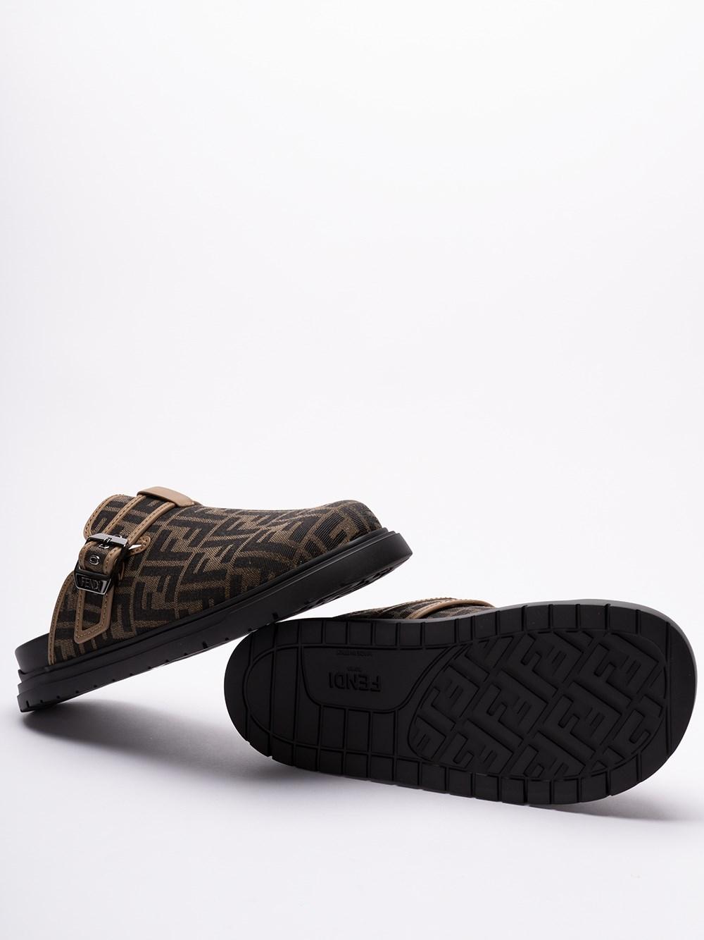 Fendi `Jacquard FF` Sabots Vendite Flash