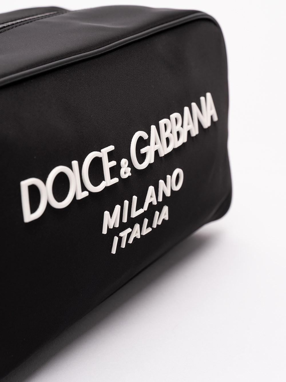 Dolce & gabbana Toiletry Bag With Rubberized Logo 2025