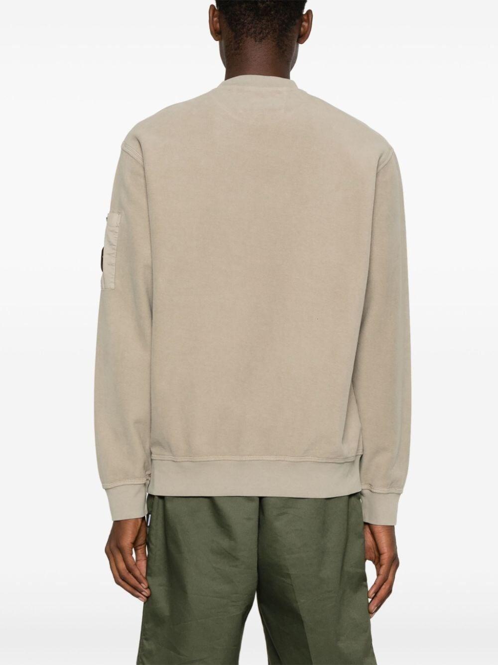 C.p. company `Brushed Emerized Diagonal Fleece` Crew-Neck Sweatshirt Economico