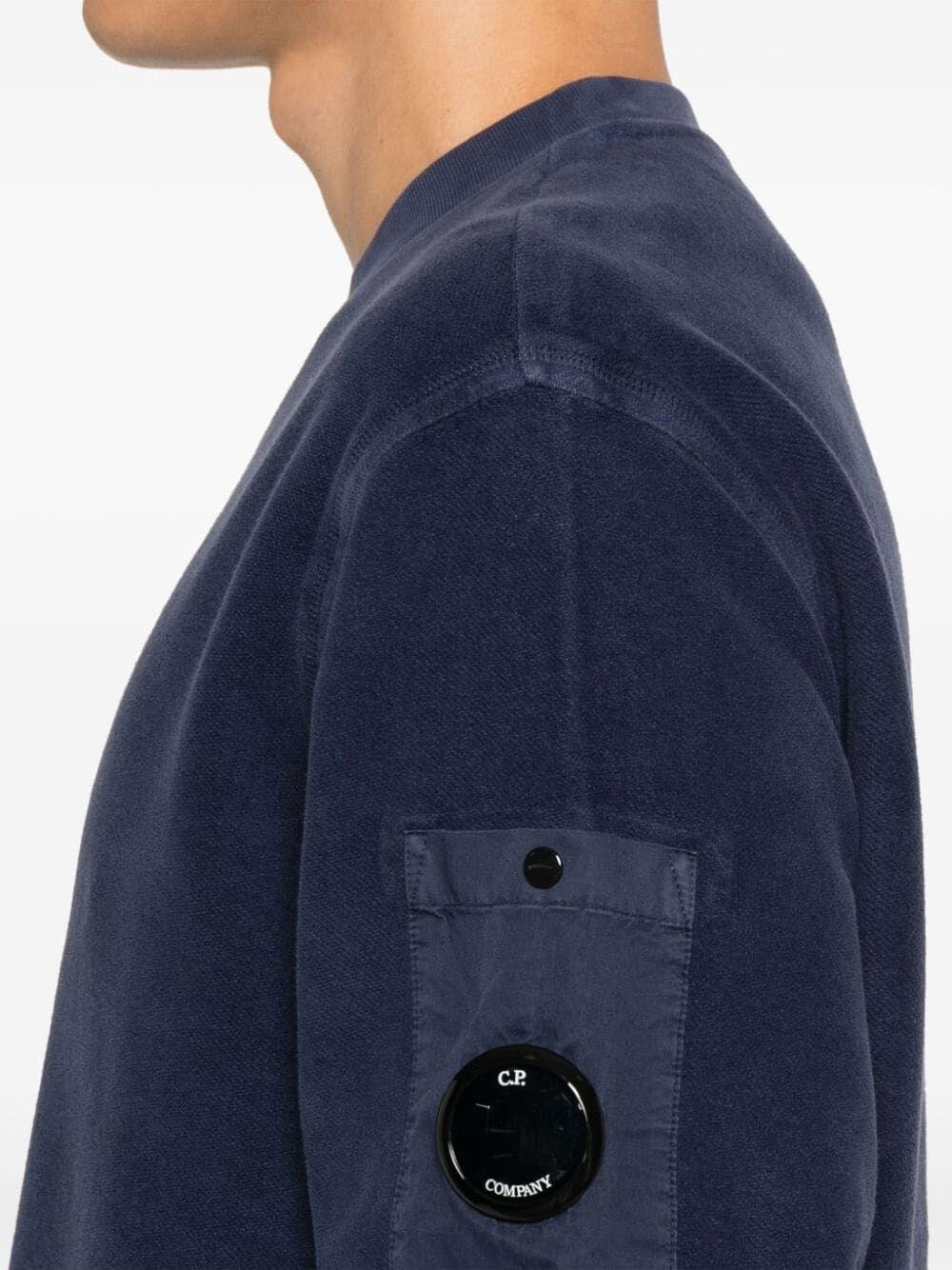 C.p. company `Brushed Emerized Diagonal Fleece` Crew-Neck Sweatshirt Pezzi Unici