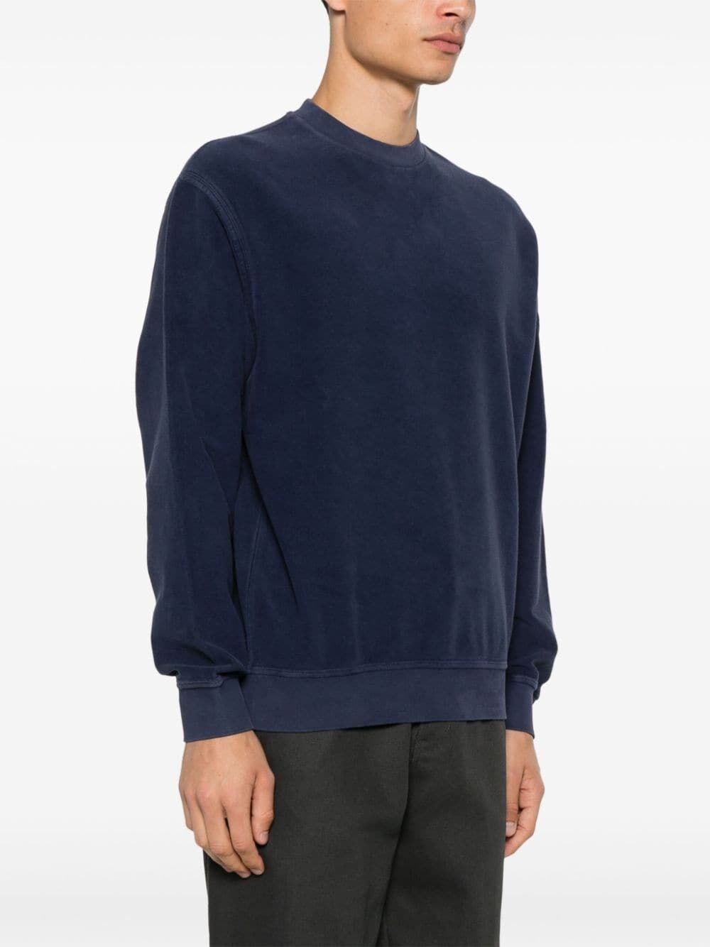 C.p. company `Brushed Emerized Diagonal Fleece` Crew-Neck Sweatshirt Pezzi Unici