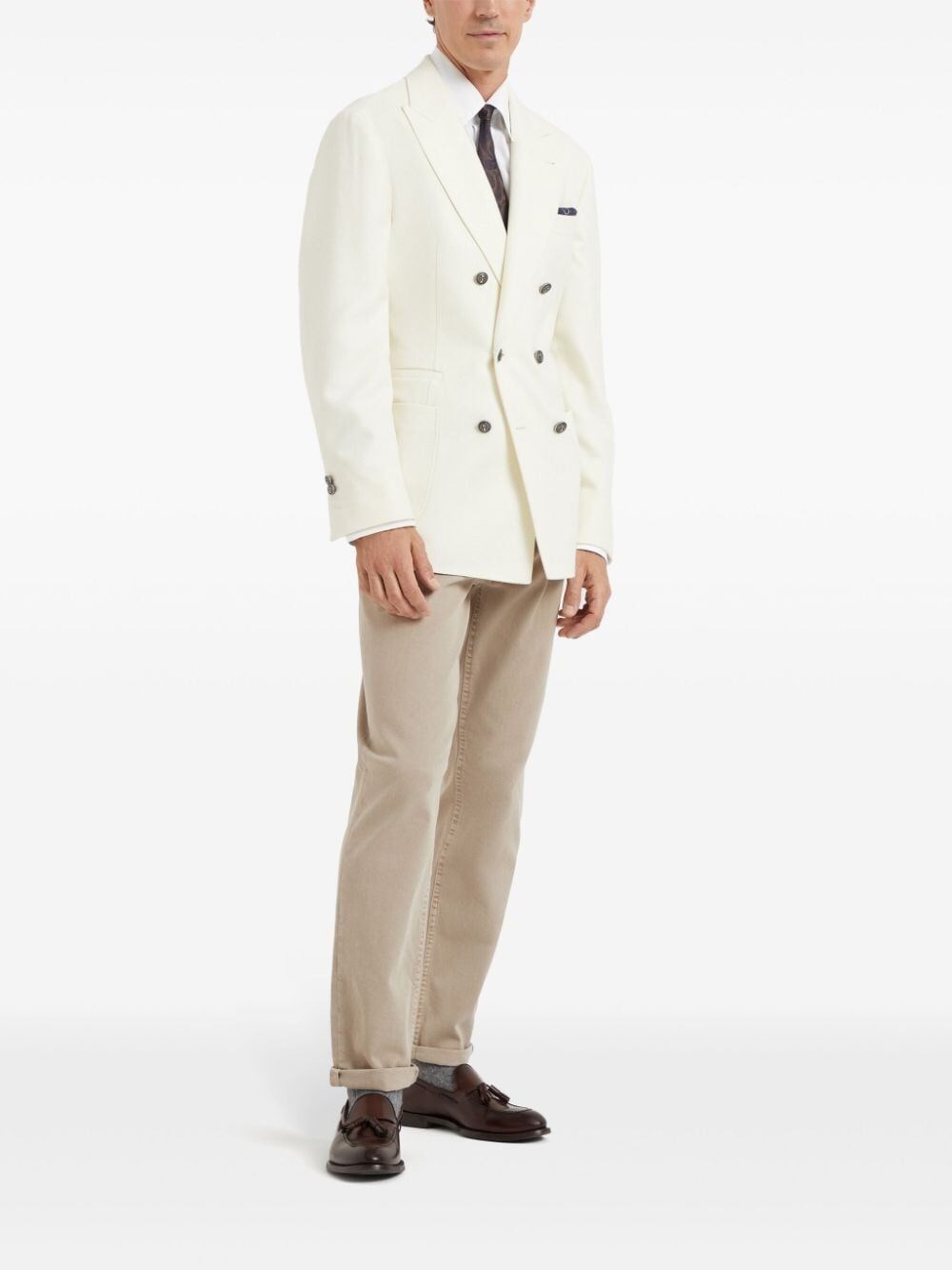 Brunello cucinelli Denim Traditional Fit Five-Pocket Pants Qualità Garantita