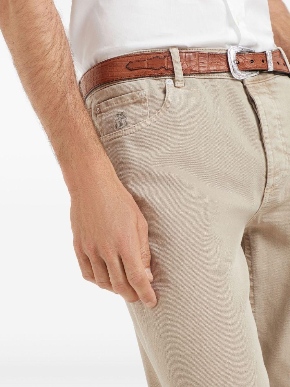Brunello cucinelli Denim Traditional Fit Five-Pocket Pants Qualità Garantita