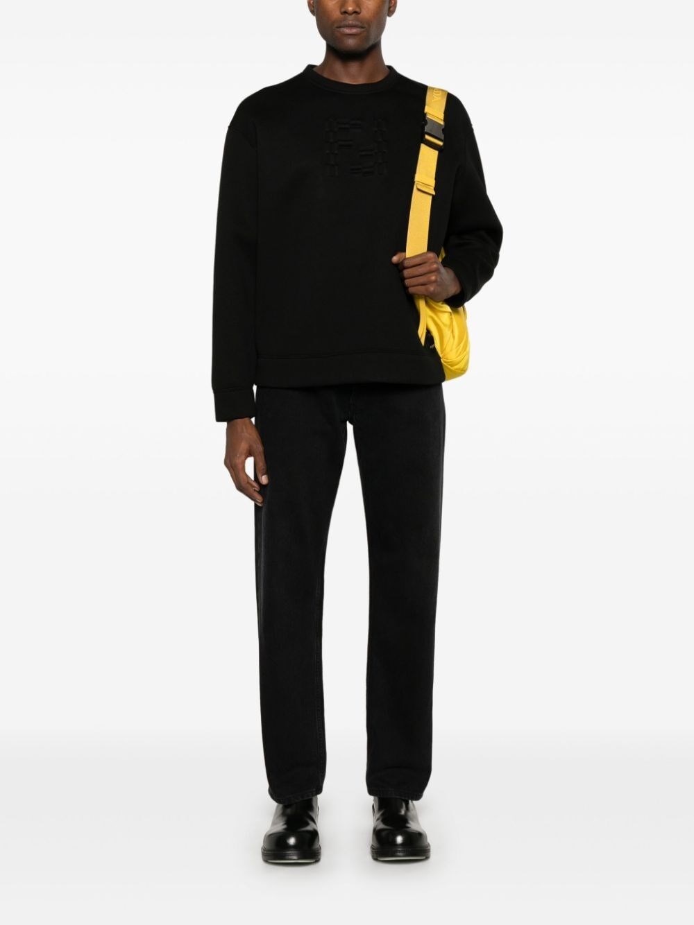 Fendi `FF Labyrinth` Embossed Sweater Shopping Online