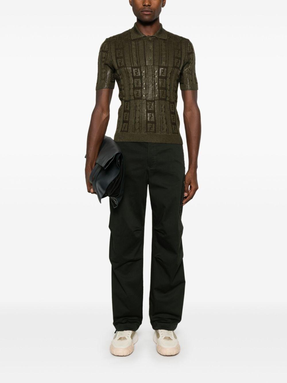 Fendi `FF Sparkle` Polo Shirt Affare Del Giorno