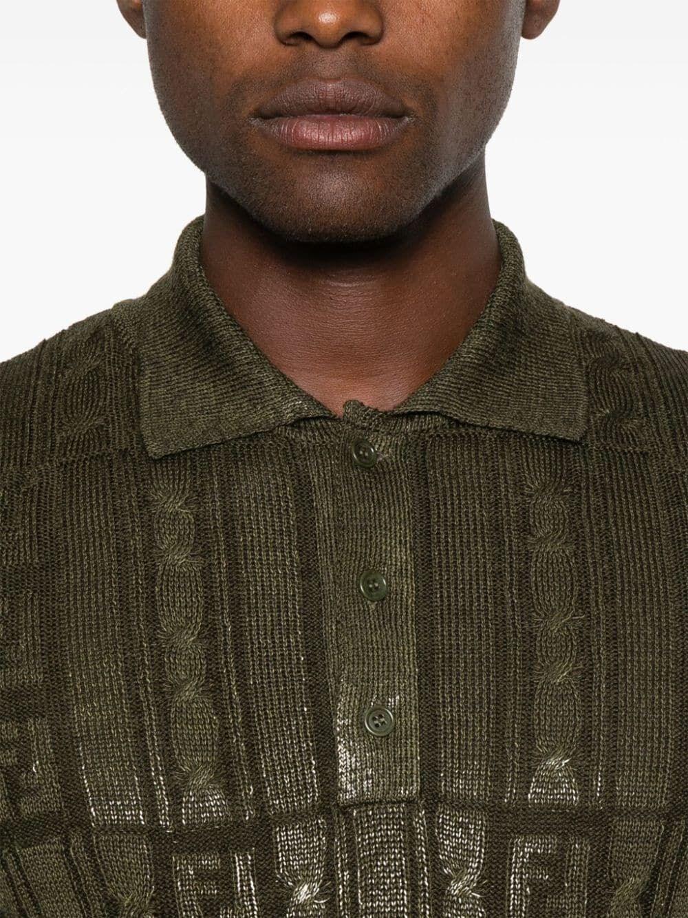 Fendi `FF Sparkle` Polo Shirt Affare Del Giorno