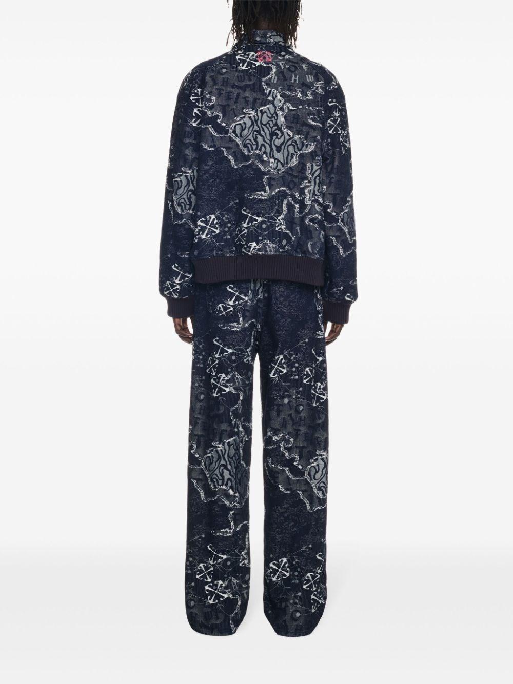 Off white `Camo` Straight Jeans Italia