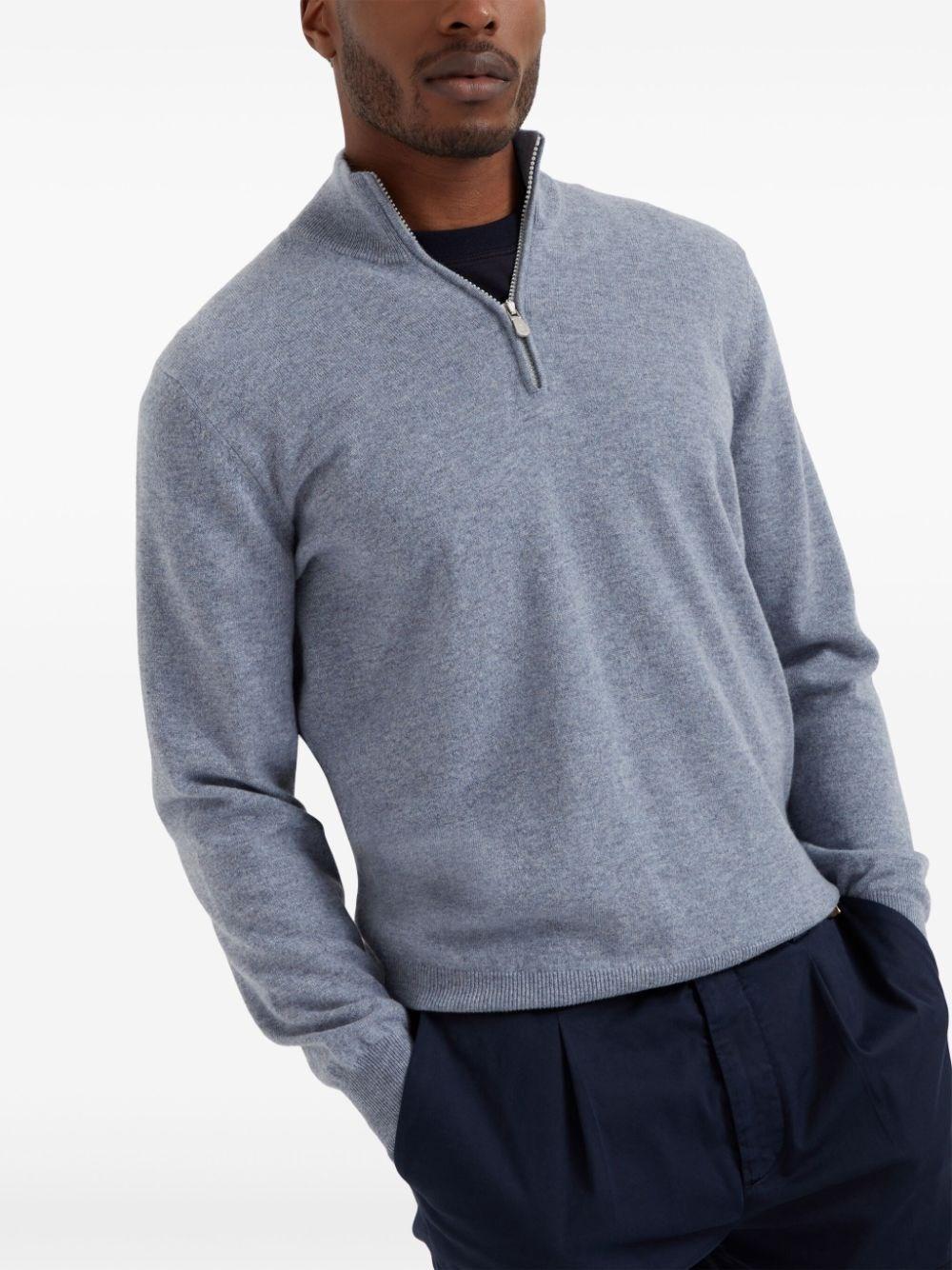 Brunello cucinelli Turtle-Neck Sweater With Zipper Convenienza